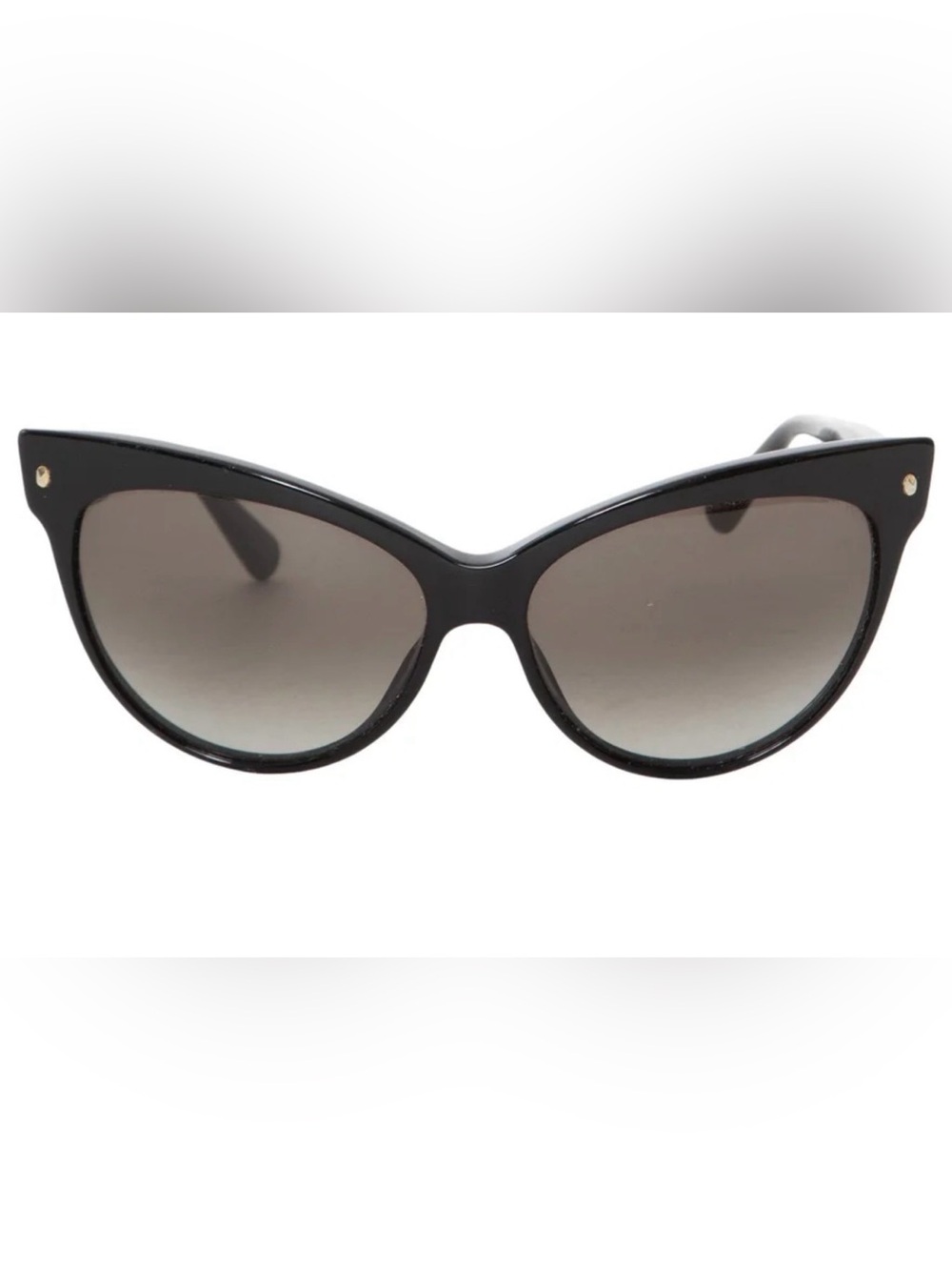 Dior Black Cat-Eye Sunglasses with Smoke Gradient Lenses